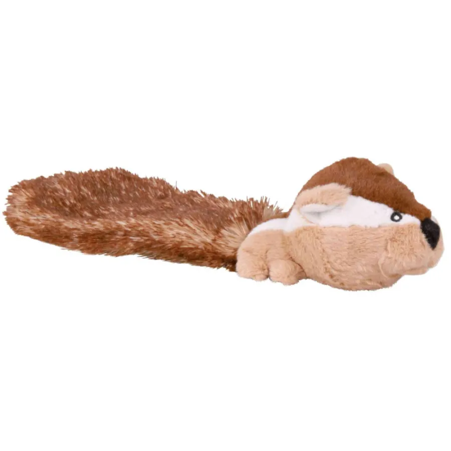 Игрушка Trixie Dangling Chipmunk для собак Бурундук с пищалкой и хвостом плюш 30 см — фото 1