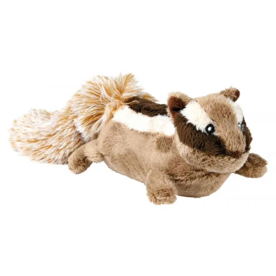 Игрушка Trixie Chipmunk для собак Бурундук с пищалкой плюш 28 см — фото 1