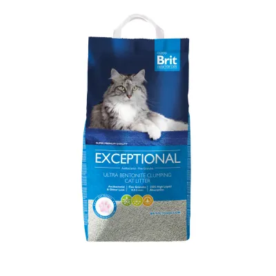 Наповнювач Brit Fresh Exceptional Ultra Bentonite для котячого туалету бентонітовий 10 кг