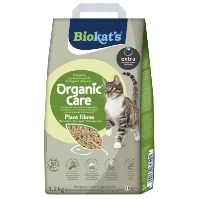Растительный наполнитель для кошачьего туалета Biokats Organic Care Extra 8л/3,2кг
