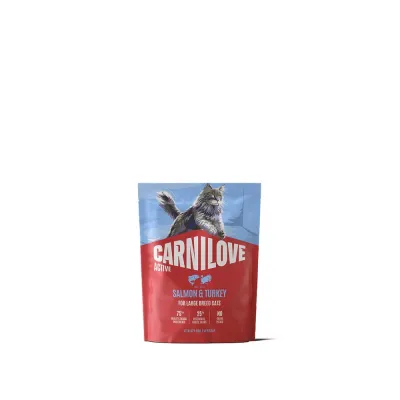 Корм сухий Carnilove Active Salmon & Turkey Large Breed для котів великих порід лосось та індичка