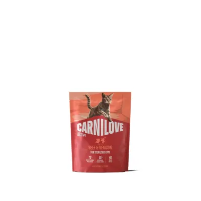 Корм сухий Carnilove Active Beef & Venison Sterilised для стерилізованих котів яловичина та оленина