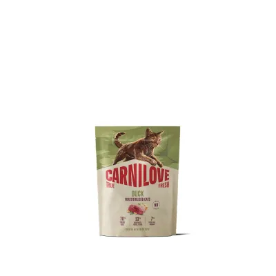 Корм сухий Carnilove True Fresh Duck Sterilised для стерилізованих котів качка