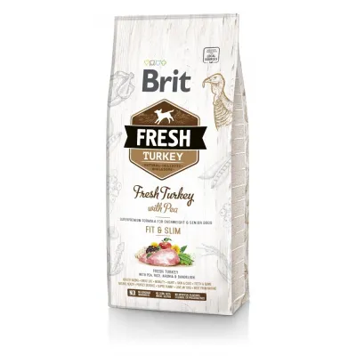 Сухой корм для собак Brit Fresh Turkey/Pea Fit and Slim