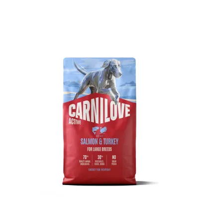 Корм сухий Carnilove Active Salmon & Turkey Large Breed для cобак великих порід лосось та індичка