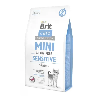 Корм сухий Brit Care Grain Free Mini Sensitive для собак мініатюрних порід з чутливим травленням з олениною