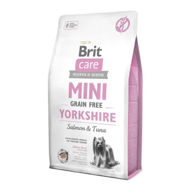 Корм сухий Brit Care Grain Free Mini Yorkshire для йоркширських тер’єрів з лососем та тунцем