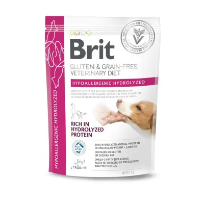 Корм сухий Brit VetDiet Dog Hypoallergenic Hydrolyzed для собак із харчовою алергією з гідролізованим білком