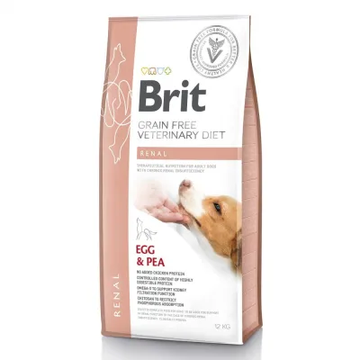 Сухий корм для собак Brit Grain Free VetDiet Dog Renal, яйце, горох та гречка