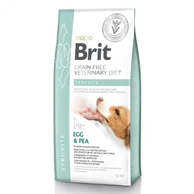 Корм сухий Brit Grain Free VetDiet Dog Struvite для собак з сечокам’яною хворобою з яйцем індичкою горохом гречкою