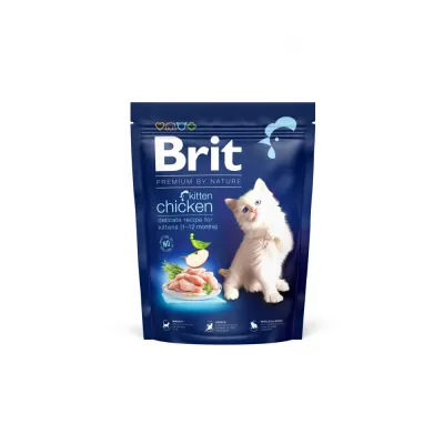 Корм сухий Brit Premium by Nature Cat Kitten для кошенят від 1-12 місяців з куркою