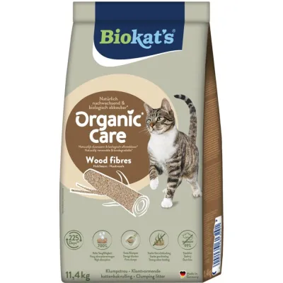 Деревний наповнювач для котячого туалету Biokats Organic Care 30л/11,4кг