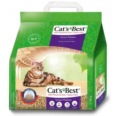 Деревний наповнювач для котячого туалету Cat’s Best Smart Pellets 10 л / 5 кг