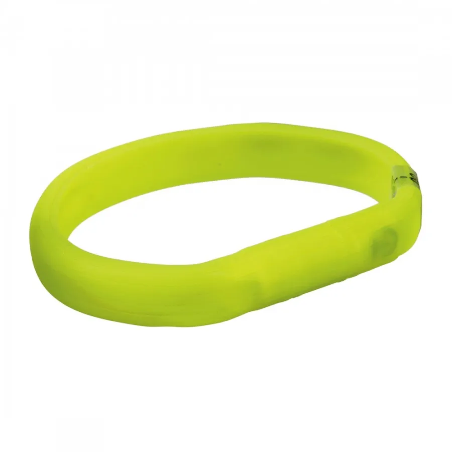 Нашийник Trixie Flash Light Ring USB для собак з підсвічуванням силіконовий зелений — фото 1