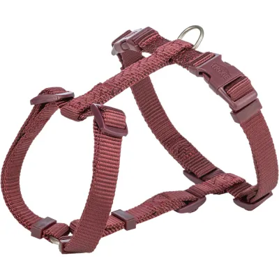 Шлея Trixie Premium H-harness для собак 25 мм бордова