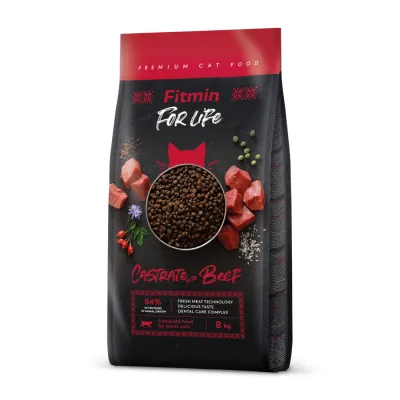 Fitmin cat For Life Castrate Beef (для стерилізованих з яловичиною)