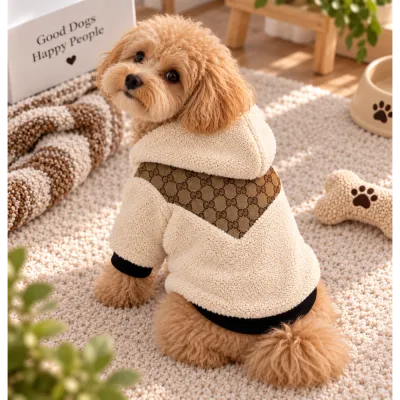 Шуба Teddy з капюшоном Gucci The North Face молочна