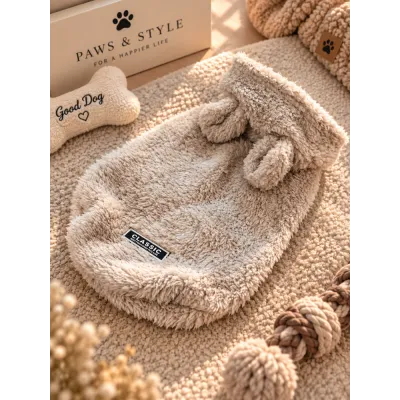 М'яка толстовка без рукавів для собак Teddy Classic з вушками