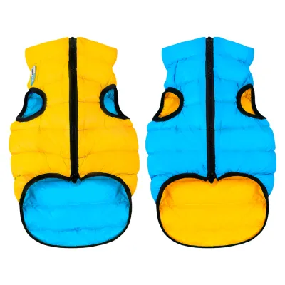 Двостороння курточка для собак AiryVest, жовто-блакитна