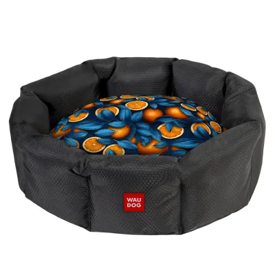 Лежанка для собак WAUDOG Relax, Апельсини, Ш 34 см, Д 45 см, В 17 см