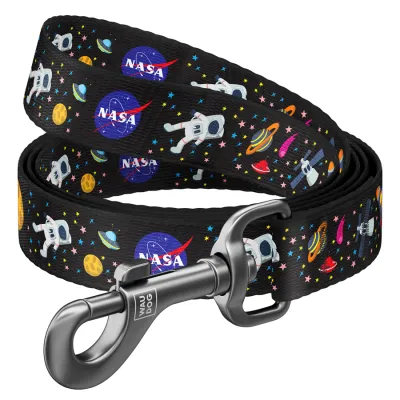 Поводок для собак нейлоновый WAUDOG Nylon, рисунок "NASA"