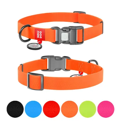 Водостойкий ошейник для собак WAUDOG Waterproof, оранжевый