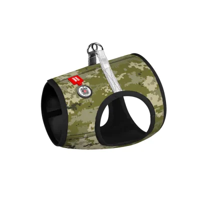Шлея для собак WAUDOG Clothes с QR паспортом, «Мілітарі»