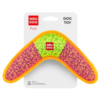 Игрушка для собак бумеранг WAUDOG Fun розовая 24 см