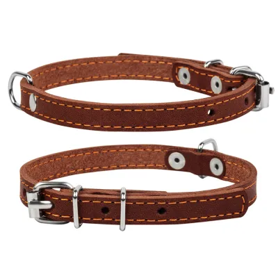 Ошейник "CoLLaR" одинарный коричневый