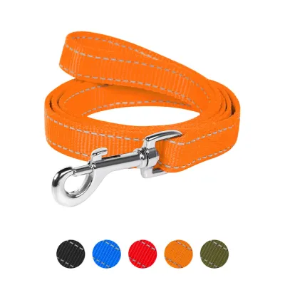 Поводок Dog Extreme из нейлона двойной, оранжевый