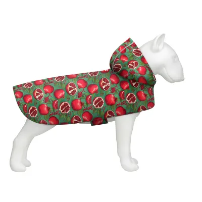 Дощовик-накидка для собак WAUDOG Clothes «Гранати»