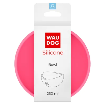 Миска WAUDOG Silicone, рожевий