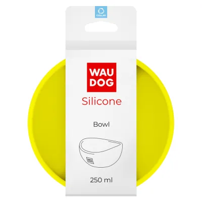 Миска WAUDOG Silicone, жовта