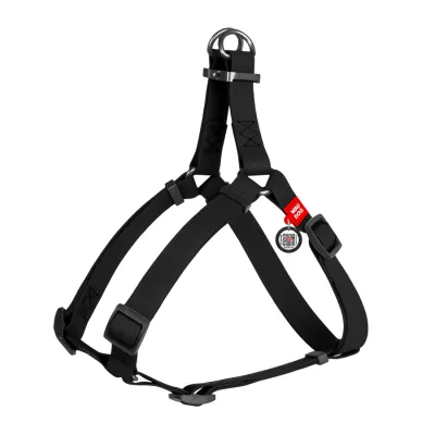 Шлея для собак WAUDOG Waterproof, водостійка, Ш 15 мм, Д 30-39 см, чорний