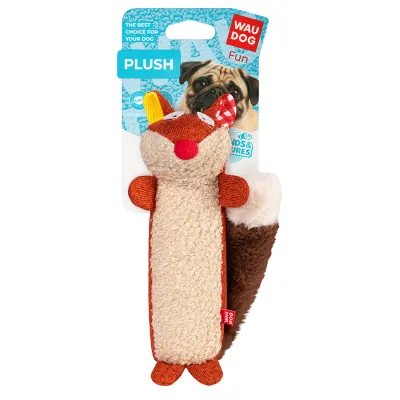 Игрушка для собак WAUDOG Fun Plush Лисица, трикотаж, Ш 5 см, Д 18 см, M