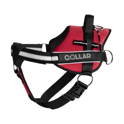 Шлея "Dog Extreme" "POLICE" с фонариком, 70-100 см, красный