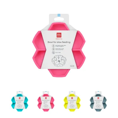 Миска для повільного харчування WAUDOG Silicone, рожевий