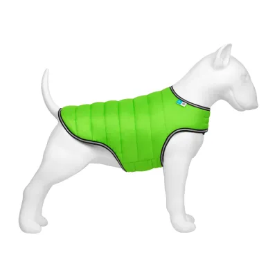 Куртка-накидка для собак AiryVest, B 68-80 см, С 42-52 см, салатовий