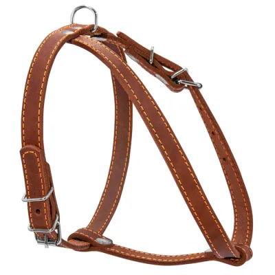 Шлея одинарная для мелких пород собак CoLLaR, 14 мм, A:40-48 см, B:43-51 см, коричневая