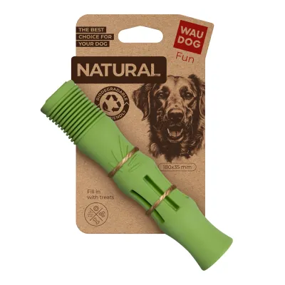 Іграшка для собак WAUDOG Fun Natural Палиця, біорозкладна гума, зелена