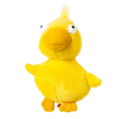 Іграшка для собак GiGwi Plush Friendz, качка з пищалкою, 11 см