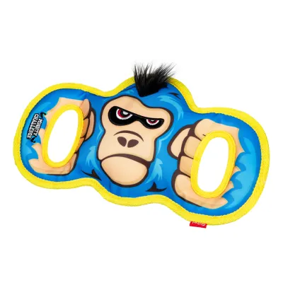 Игрушка для крупных собак Горилла с пищалкой GiGwi MIGHTY CHALLENGE, износостойкий текстиль, 34 см