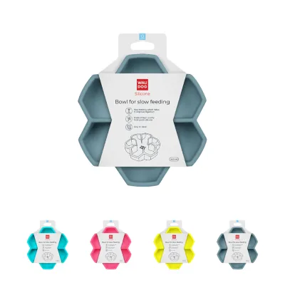 Миска для повільного харчування WAUDOG Silicone, сірий