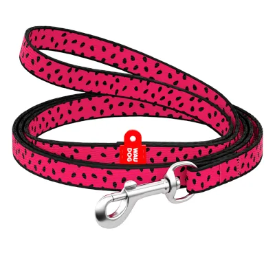 Поводок для собак нейлоновый WAUDOG Nylon, рисунок "Арбуз", Ш 10 мм, Дл 122 см