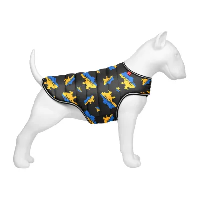 Куртка-накидка для собак WAUDOG Clothes, малюнок "Дім", А 47 см, B 68-80 см, С 42-52 см