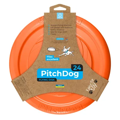Ігрова тарілка для апортировки PitchDog, діаметр помаранчевий