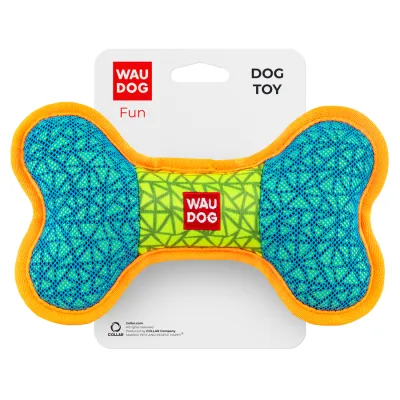 Игрушка для собак WAUDOG Fun, «Кость», Ш 20 см, Д голубой