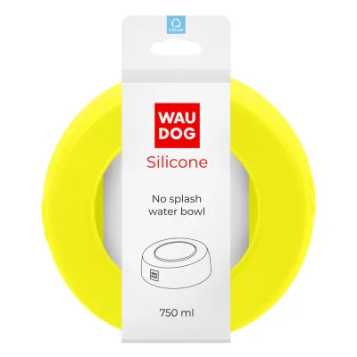 Миска-непроливайка WAUDOG Silicone, желтый