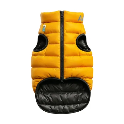 Курточка для собак AiryVest двостороння, A 22-25, B 36-38, C 27-30, жовто-чорна