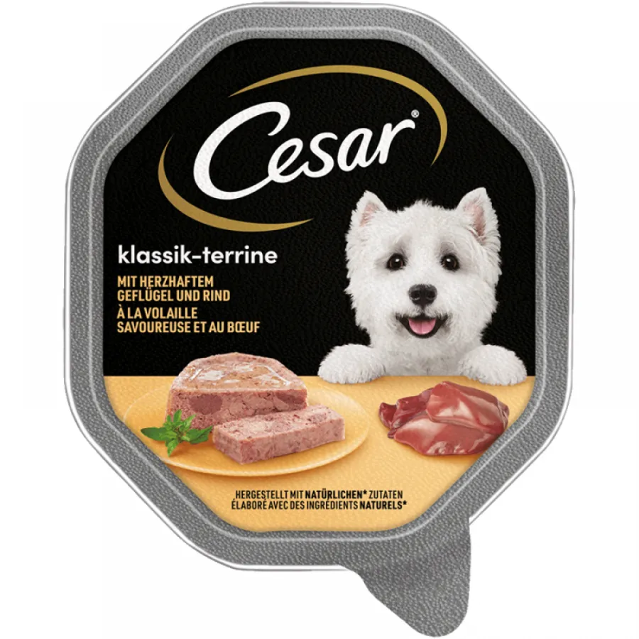 Консерви для собак CESAR Паштет "Classic" з яловичиною та куркою 150г — фото 1